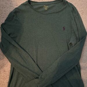 Men’s Ralph Lauren Long Sleeve Green Tee size M